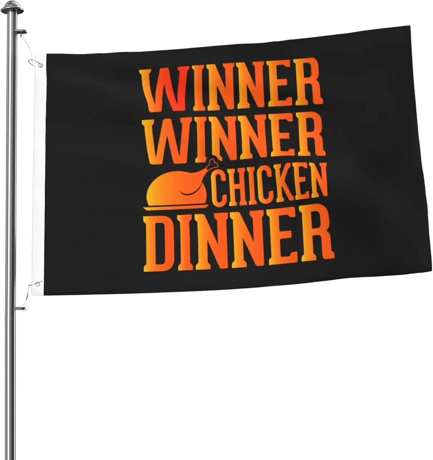 Flagnshow 100% Polyester Winner Winner Chicken Dinner Flags