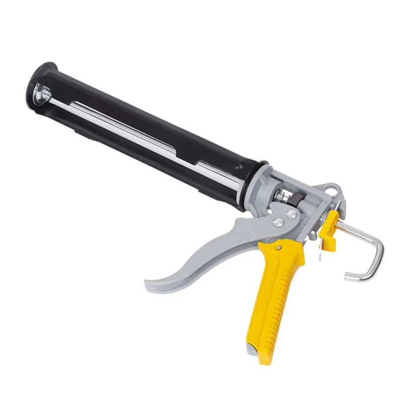 Rotating glass glue gun gluing artifact lengthened automatic glue breaking manual labor saving light dual use
