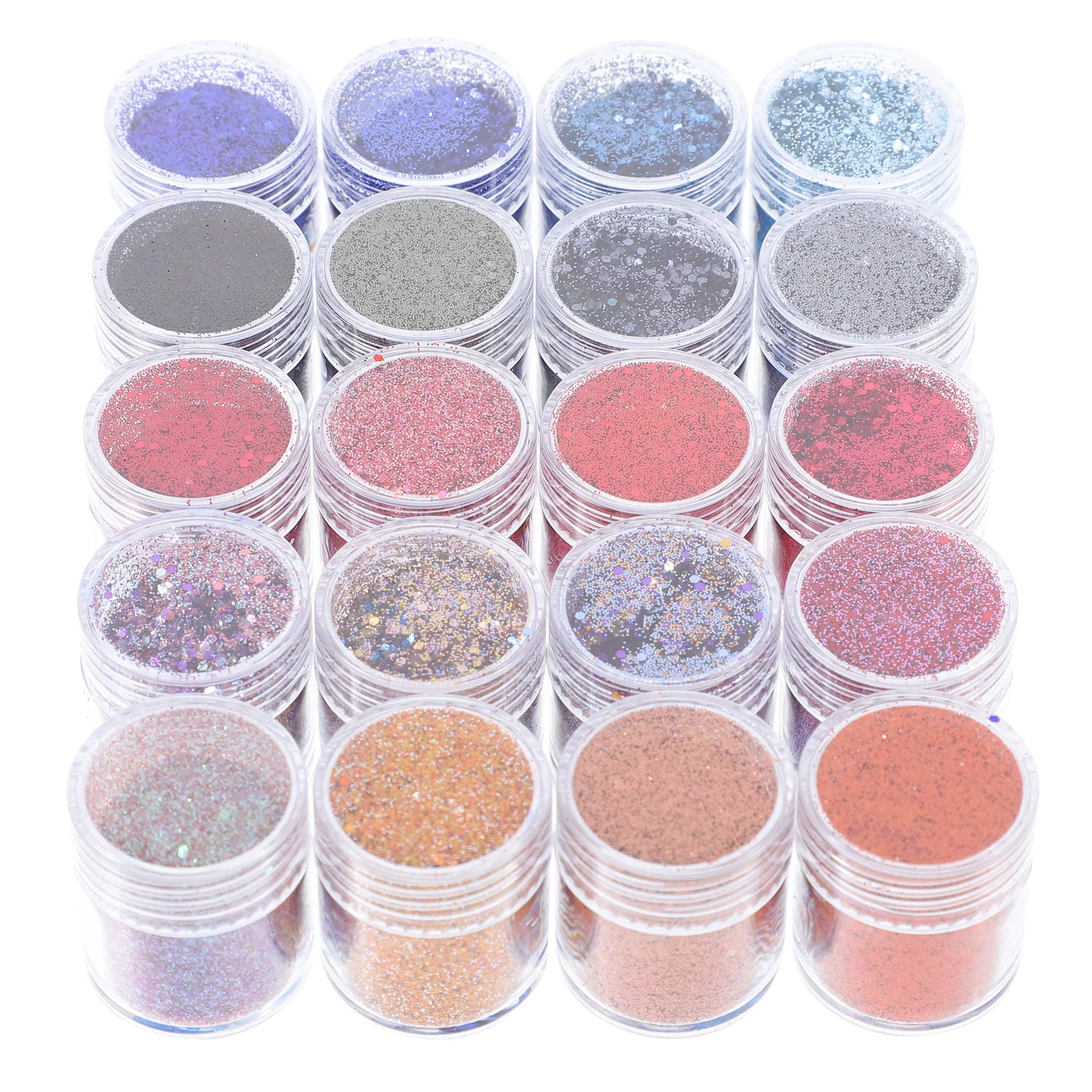 20 piezas de lentejuelas brillantes para decoración de uñas, herramientas de manicura DIY, decoración fina y brillante para uñas, maquillaje, brillo en polvo, decoraciones para manicura