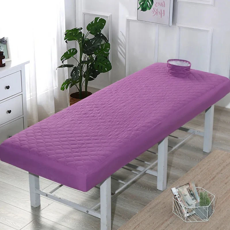 Soft Thickened Bed Sheets Beauty Salon Massage Special Breathable And Perforated Flat Bed Sheets For Spa Clubs