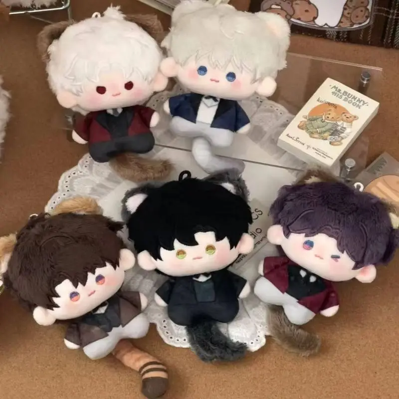 

Kawai Original Love And Deepspace Cat Ear Printed Cotton Doll Stuffed Plush Toys Game Peripheral Game Fans Collection Keychain