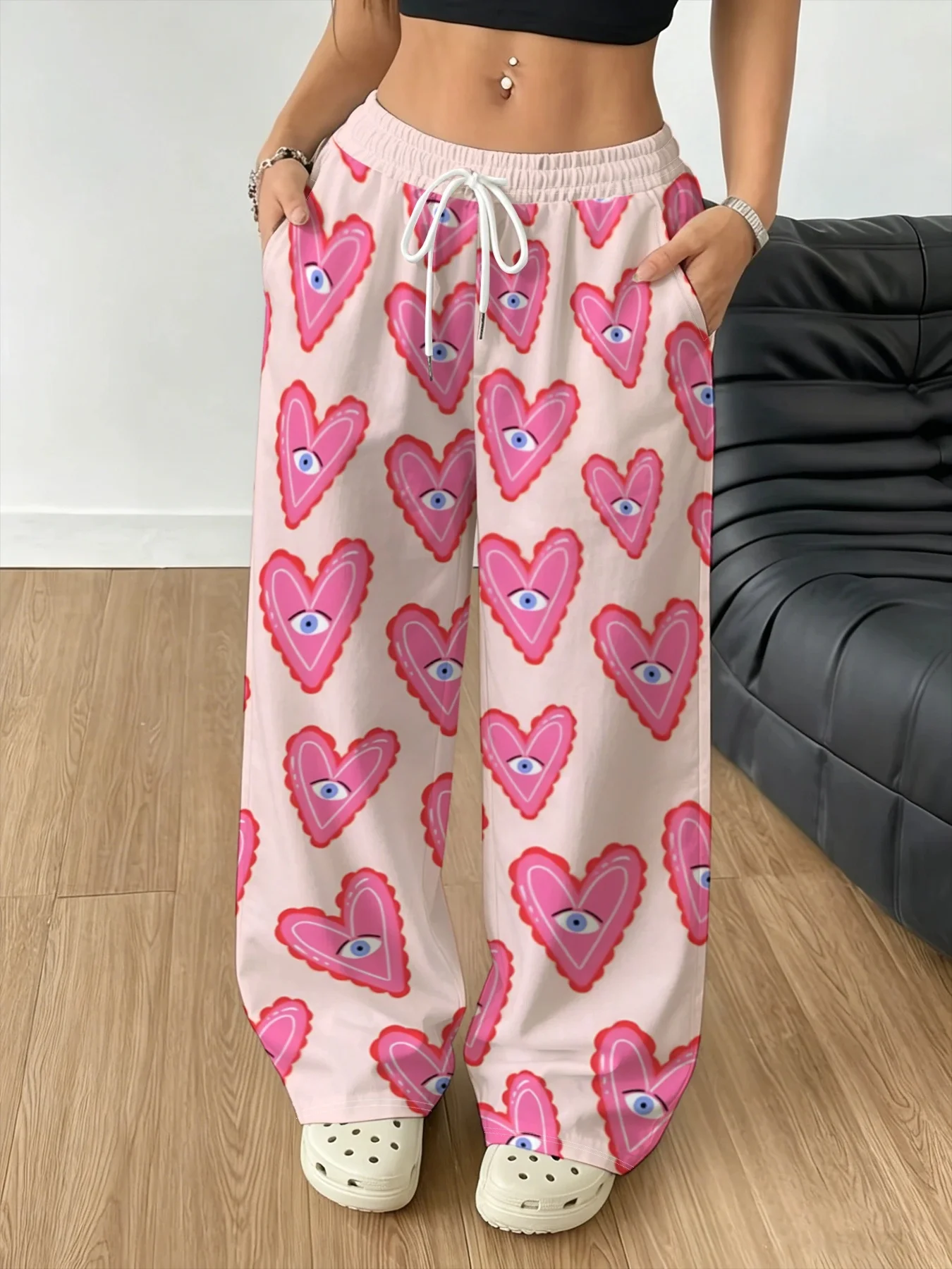 Summer Pants Y2K Trendy Fashion Striped Jersey Women and Children Sports Pants Unisex Streetwear Sports Pants Straight-leg Pants