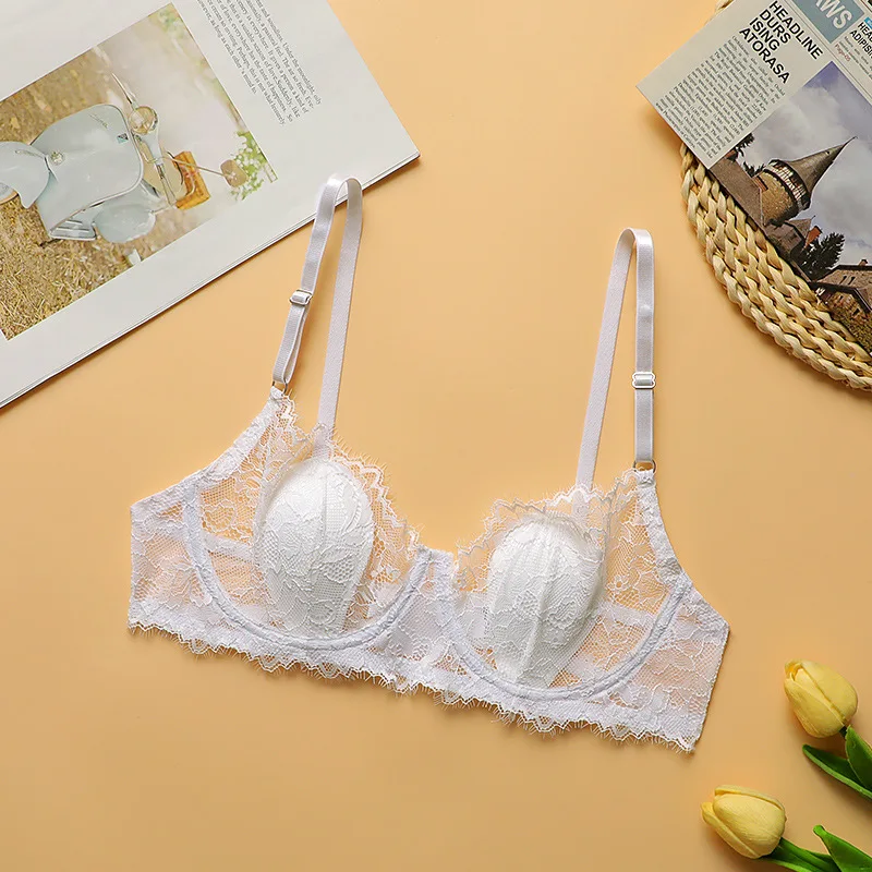 Women Sexy Lace Bras Plus Size Push Up Bralette Hollow Out Lingerie Embroidery Bra Brassiere Female Underwired Underwear Rabbit