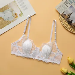 Women Sexy Lace Bras Plus Size Push Up Bralette Hollow Out Lingerie Embroidery Bra Brassiere Female Underwired Underwear Rabbit