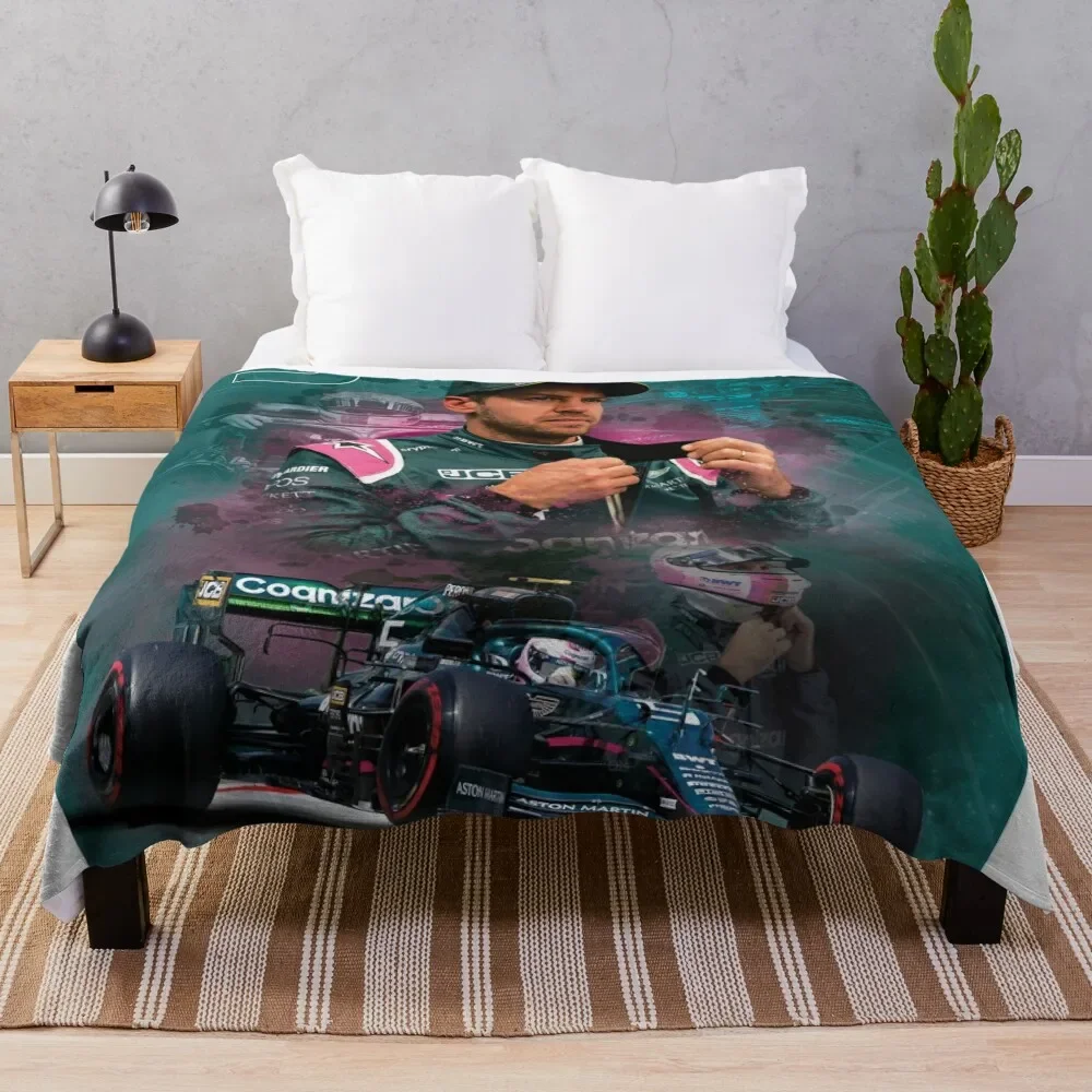 

Sebastian Vettel Throw Blanket Soft Plush Plaid Blankets For Bed Blankets Sofas Of Decoration Luxury Brand Blankets