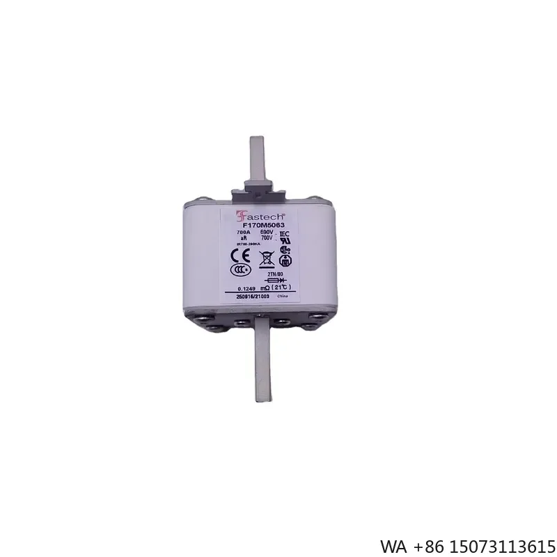 for 700A 690V F170M5063 High Speed Square Body Blade Fuse Link AR Ceramic Cartridge Low Voltage Semiconductor Protection Fuse