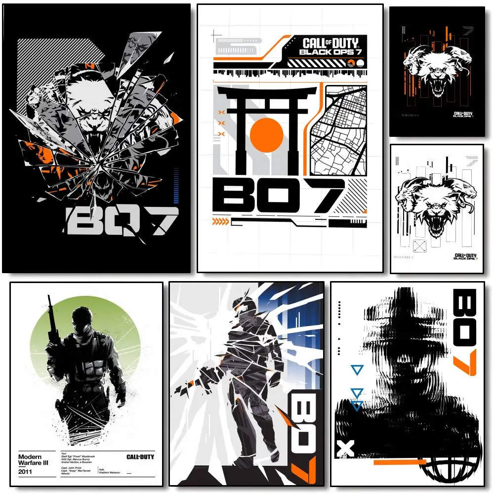 Claaasic Game c-Call of D-Duty Poster Modern Aesthetic Wall Art | Stylish Bedroom Home Decor & Unique Gift Ideas