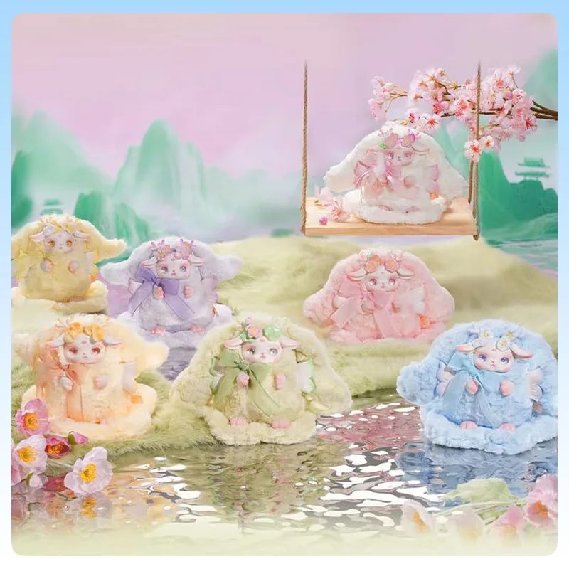 

Официальный олень Loloan Bloom, плюшевая слепая коробка, кукла с цветочным оленем, милая коллекционная фигурка, эстетическая деталь, исцеляющий рождественский подарок