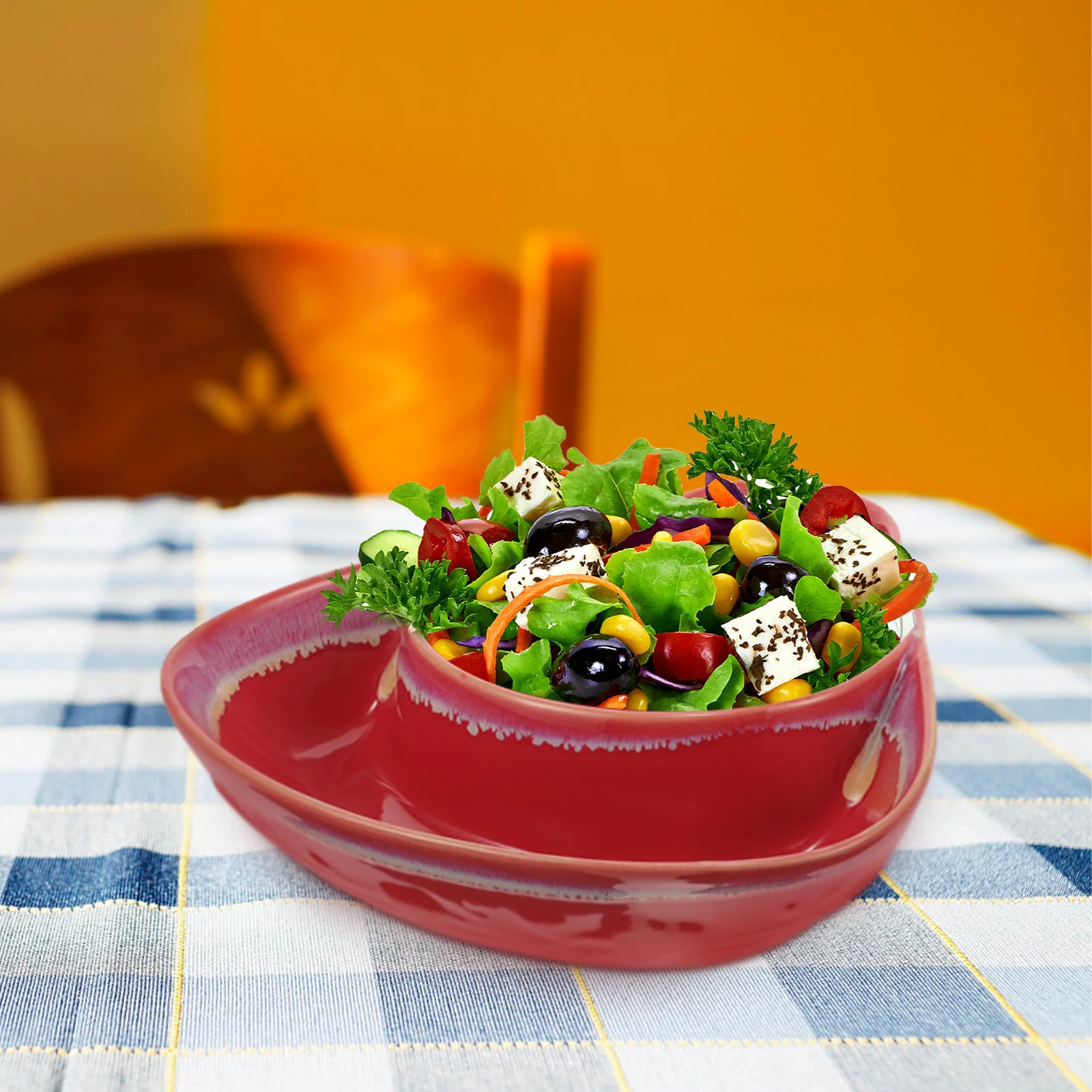 

Ceramic Food Tray Fruits Storage Container Multi-Use Snack Dish Home Kitchen Dining Tableware Gift for Friends Family