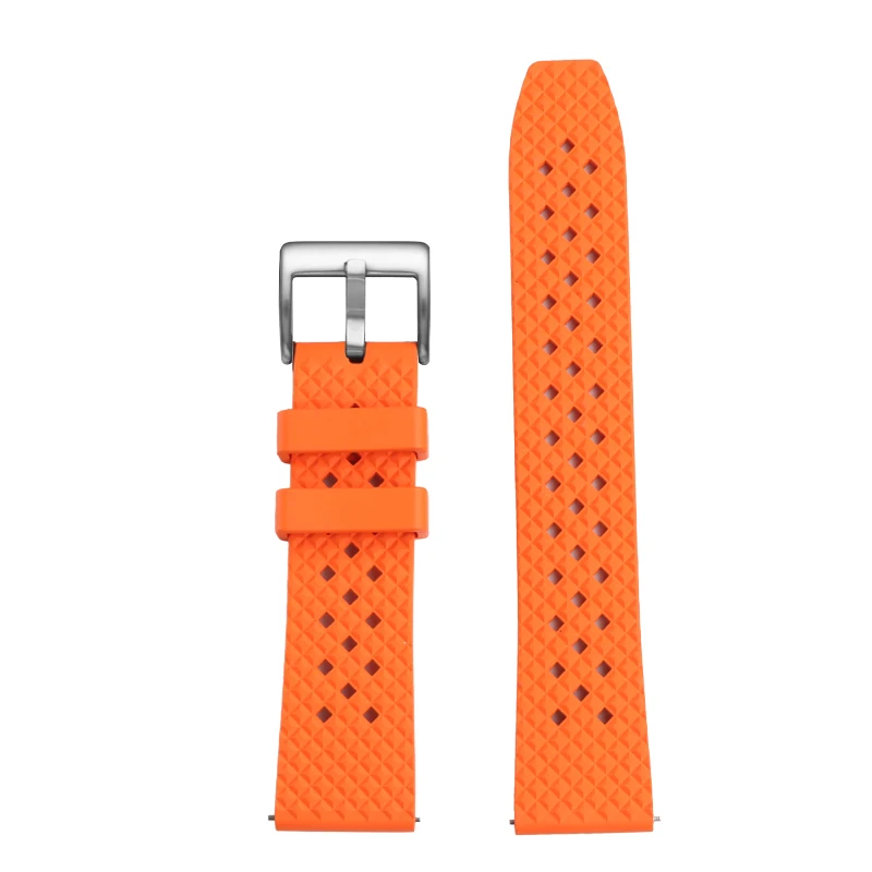 Quick Relase Silicone Rubber Watch Strap for Tissot mido citizen Tudor wristband orange black strap Bracelet 20MM 22MM Men\'s