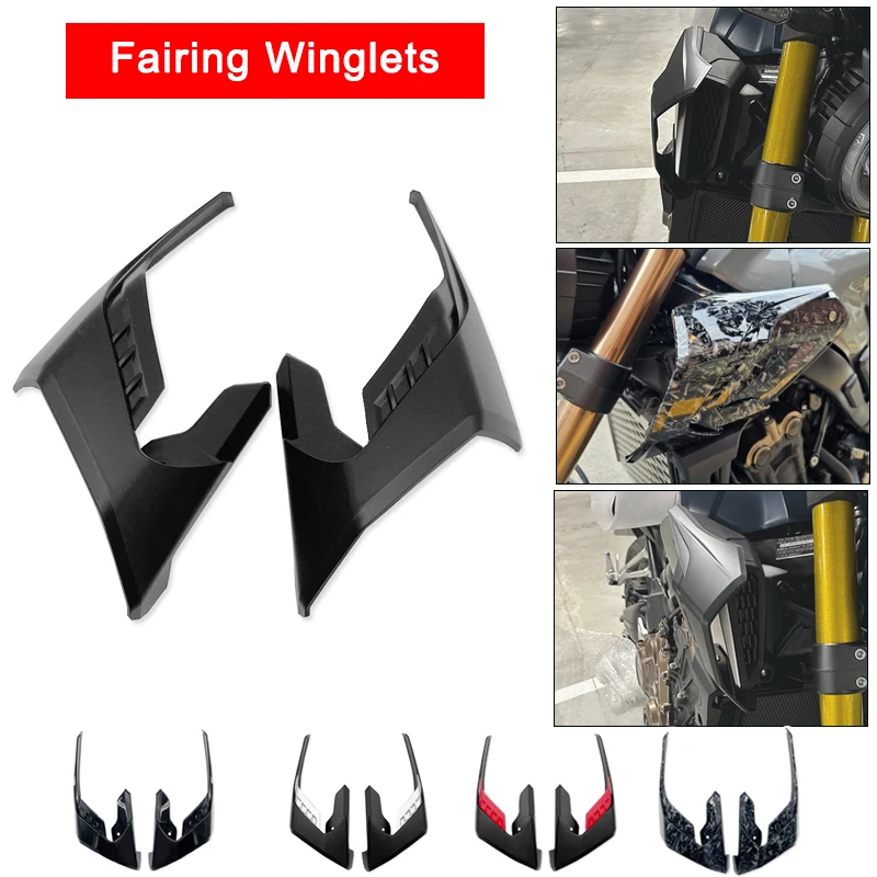 2022 CB650R Fairing Winglets Fin Trim Cover Fit HONDA CB650 R CB 650 R 2018-2021 Motorcycle Wing Protector Wind Fairing Winglets