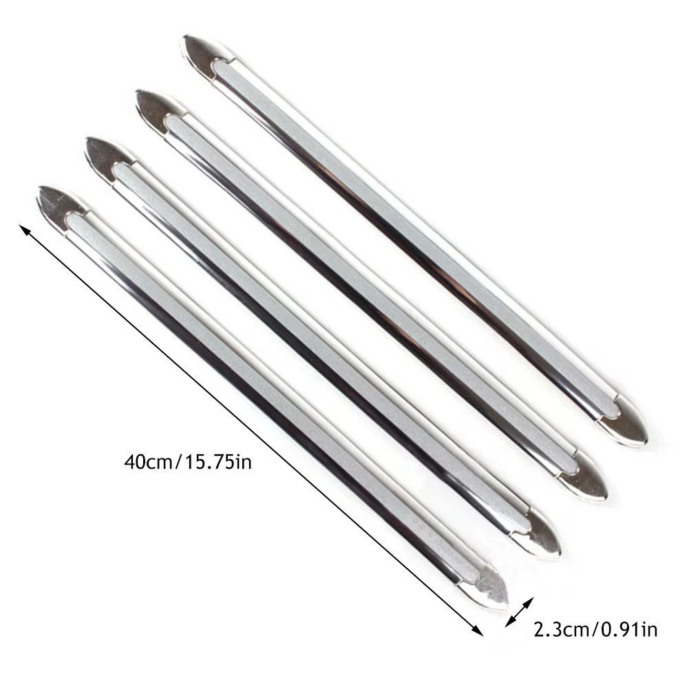 4pcs Car Edge Anti-collision Strip Bumper Protector Protective Guard Bar Anti-rub Scrape Bumper Crash Styling Car Accessories