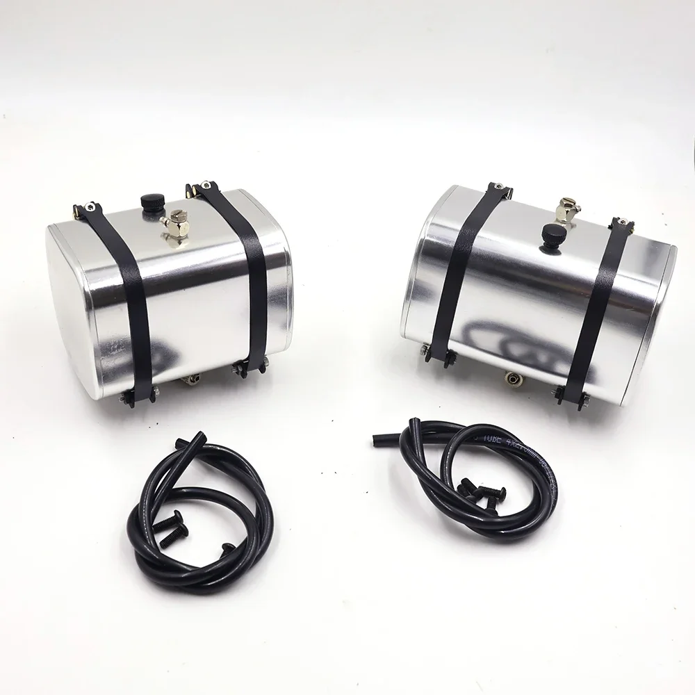 Réservoir d'huile de scellage hydraulique en métal, pour remorque de camion Tamiya RC 1/14 Scania 770S R620 Actros 3363 Volvo 750 MAN LESU, pièces de bricolage de voiture