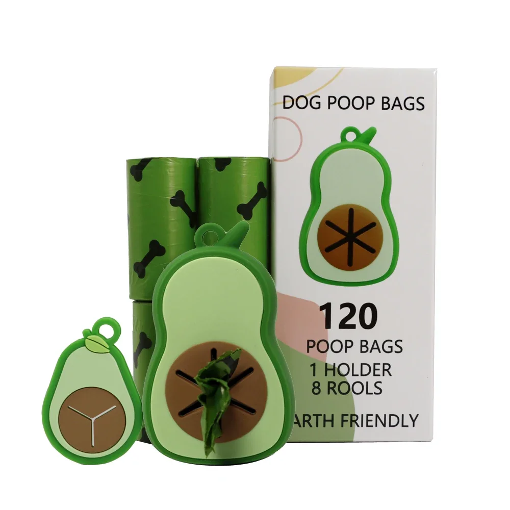 Biodegradable Eco Friendly Compostable Dog Poop Bag Pet Shit Bag Clip Silicone Poop Bag Holder Dispenser