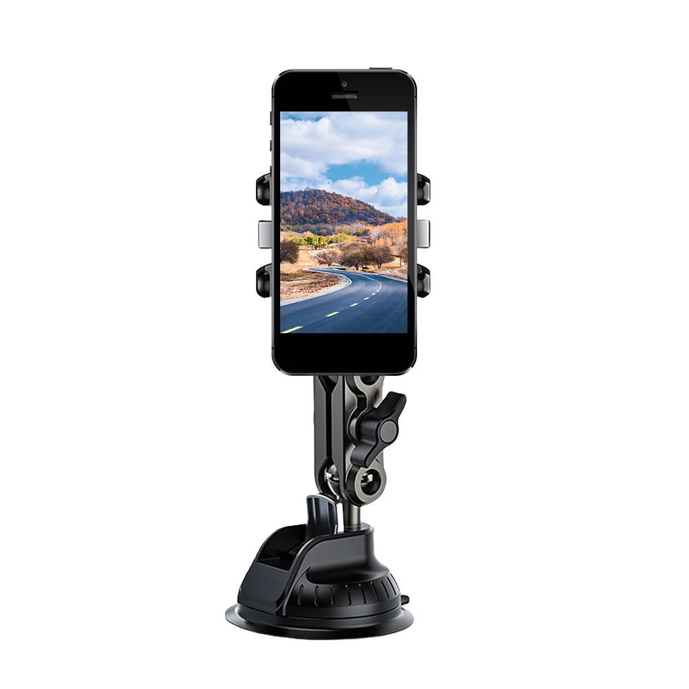 Self-driving Sucker Bracket Adjustable Phone Holder Mount Anti-Shake Cell Phone Stand Strong Suction for Car Window Windshield