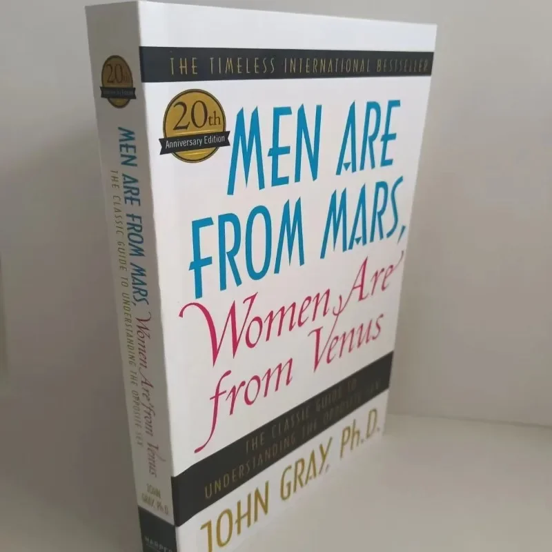 Libro de cuentos en inglés de John Gray Paperback, hombres y mujeres son de Mars, mujeres son de Venus, el mejor vendedor internacional