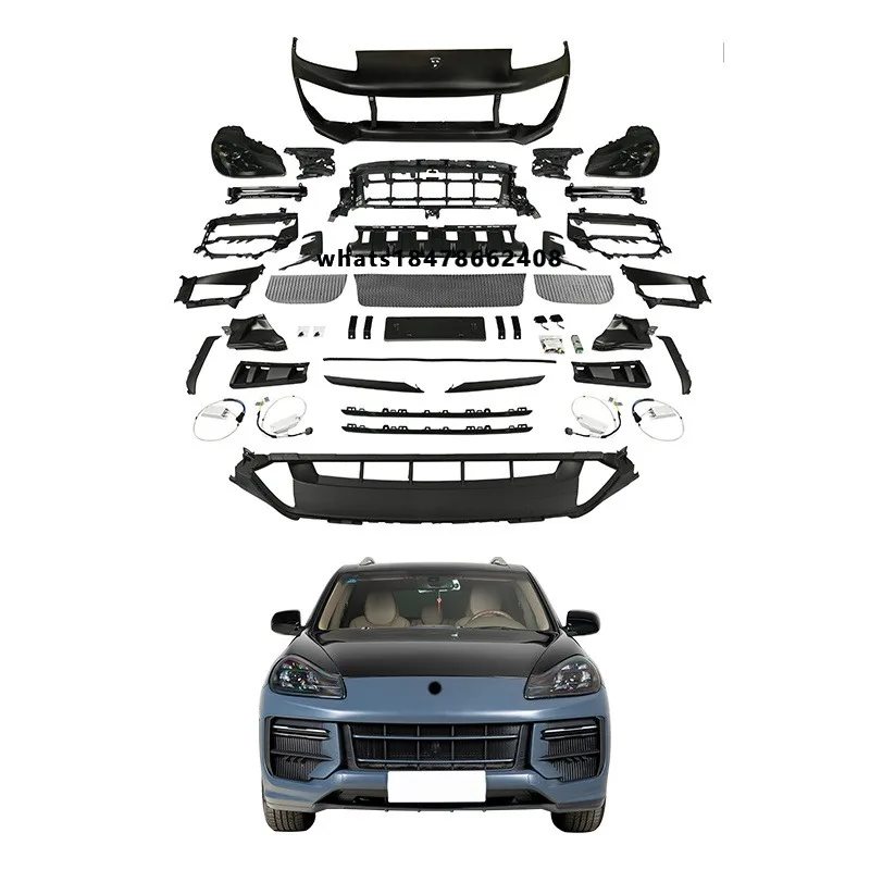 

2008-2010 Turbo GT car modification upgrade 2024 front bumper assembly with fog lamp cutout