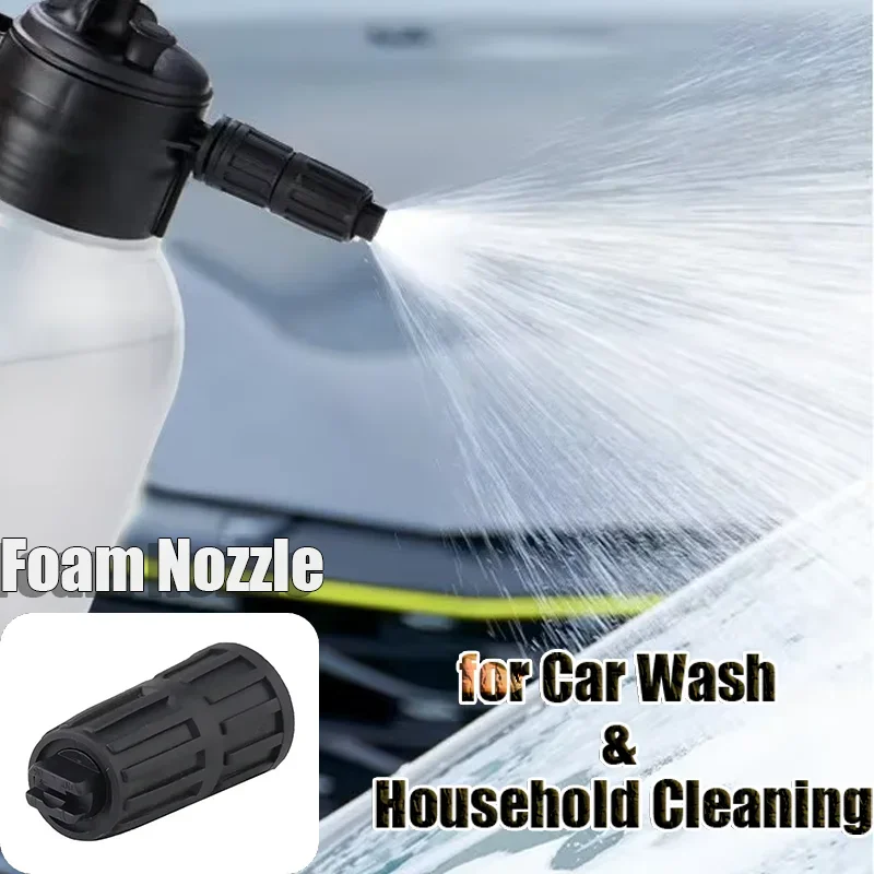 2L Transparent Foam Sprayer - Hand-Held Air Pressure Sprayer with Replaceable Nozzles for Car Wash Watering Can Plastic Pot