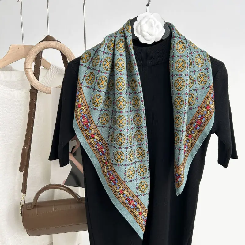 

Hot-selling New High-end Light Luxury Cotton and Linen Texture Elegant Fashion Imitation Cashmere Thin Decorative Small Scarf