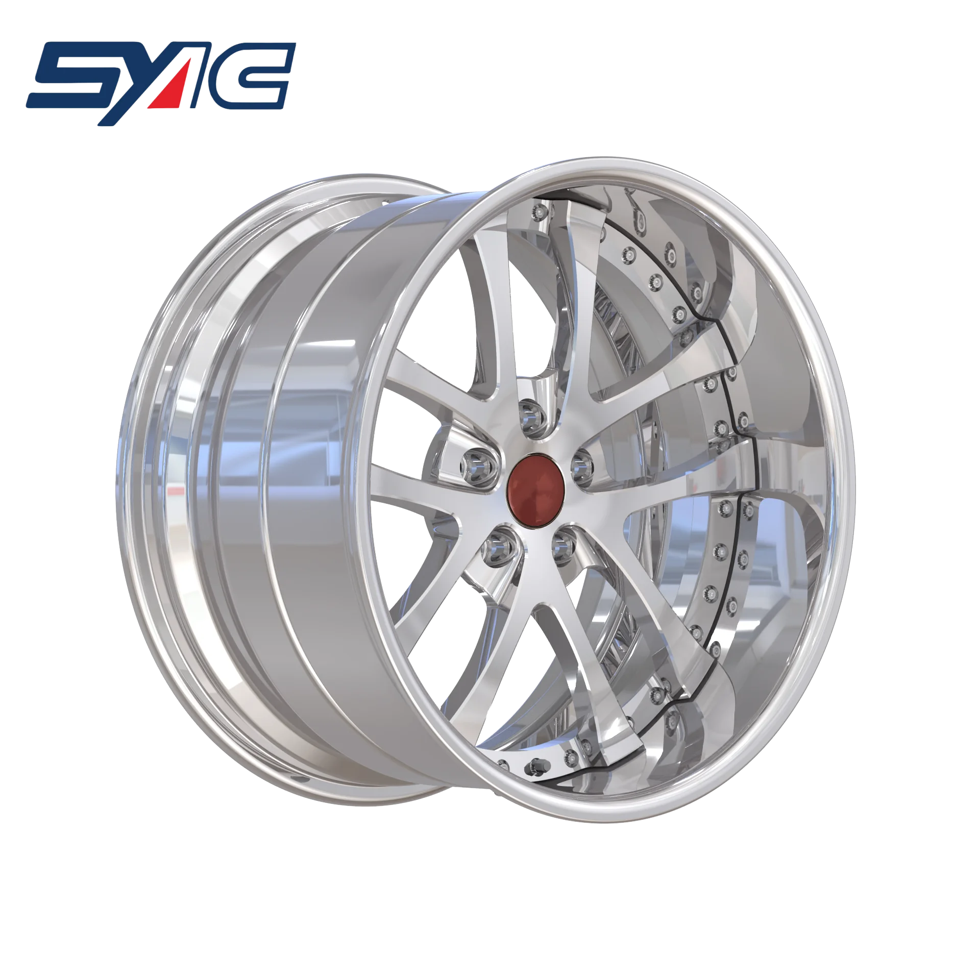 Customized Forged Wheels 19 Inch Front And Rear Wheels PCD5x114.3 Chromed Two Piece Forged Rims High Quality And Cheap Price