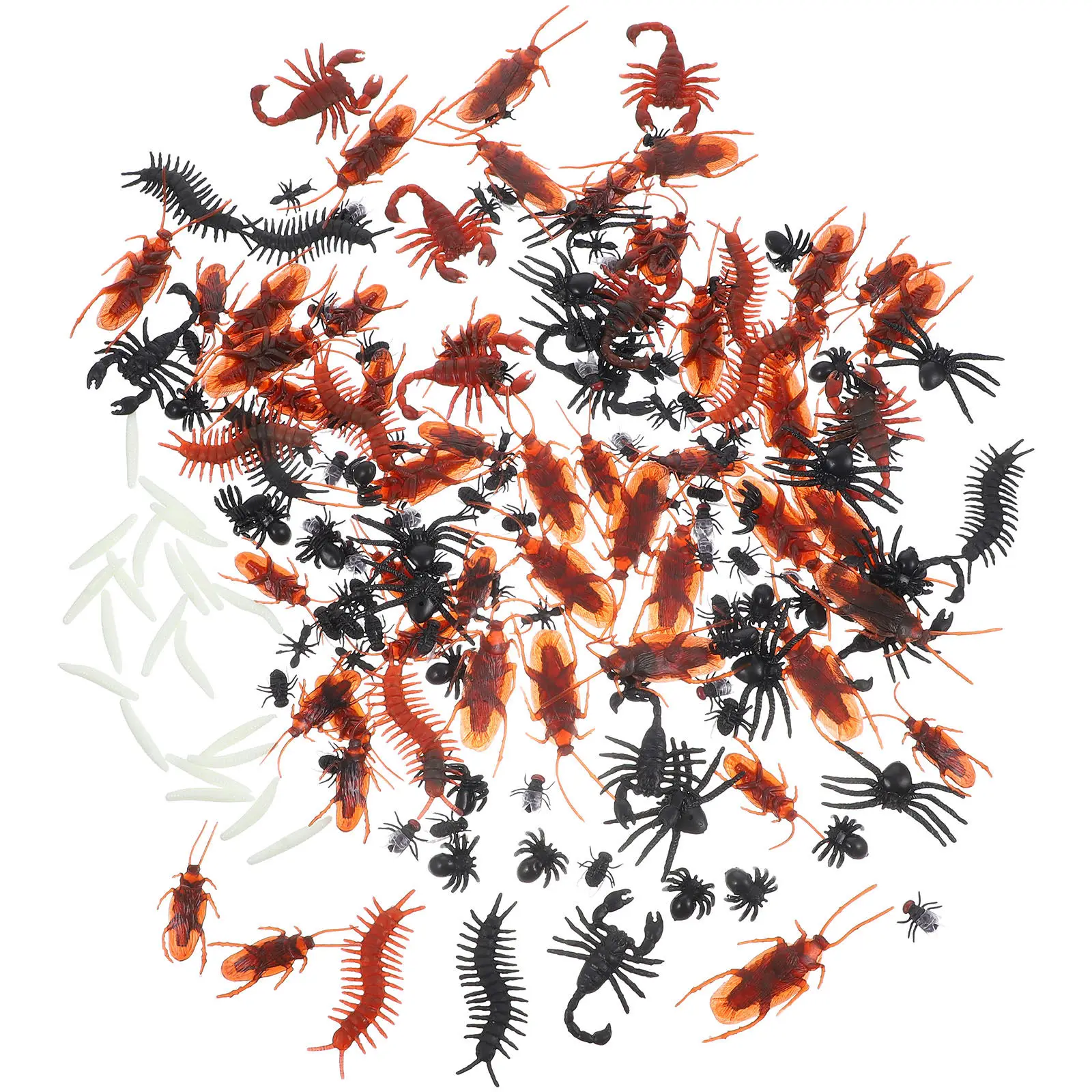 1Set Insect Playset Artificial Insects Micro Landscape Decor Halloween Party Trick Insect Learning Simulation Educational