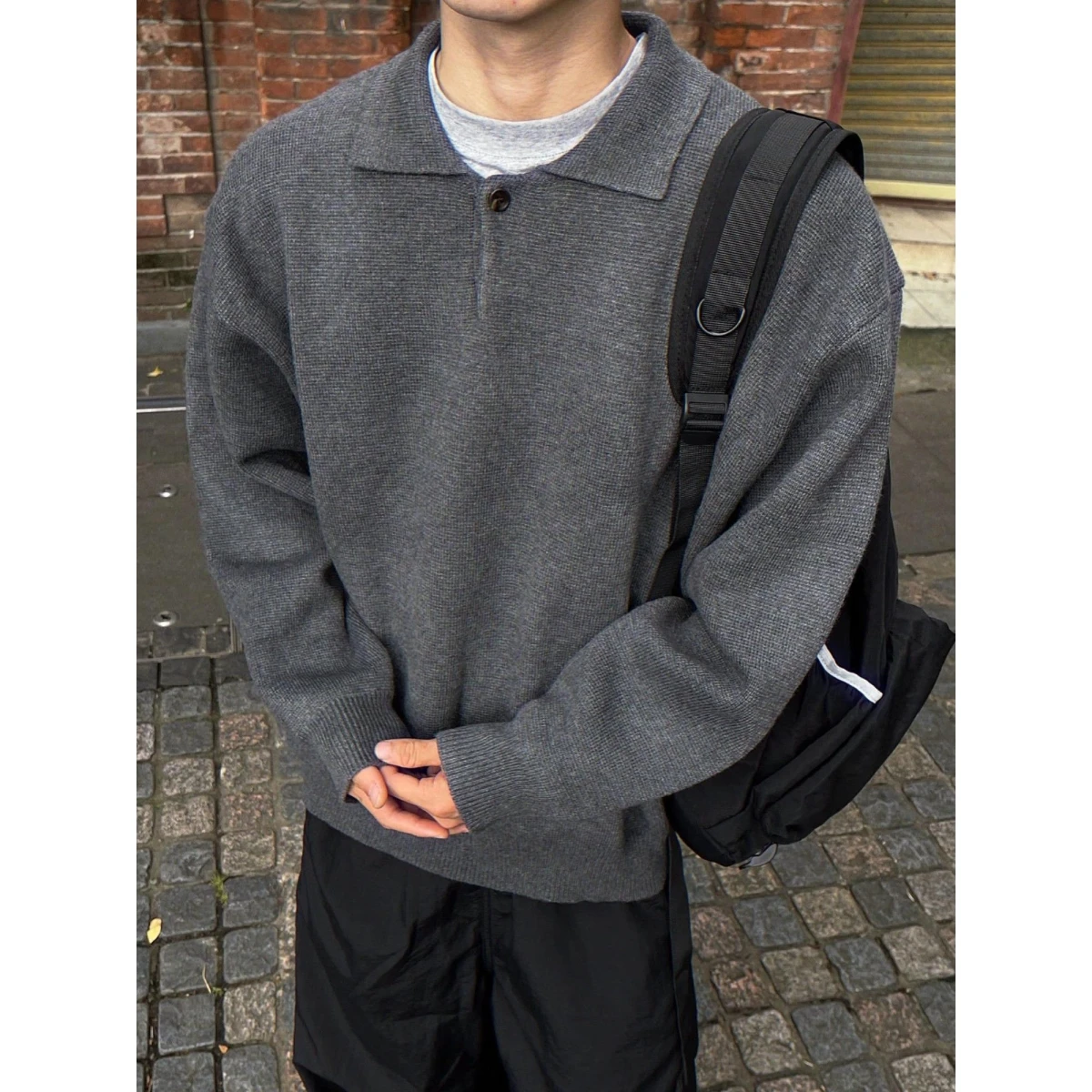 

Мужское трикотажное пальто чистого цвета Lazy Sle, повседневная верхняя одежда Faion, зимний сезон, деловой деловой топ для пар