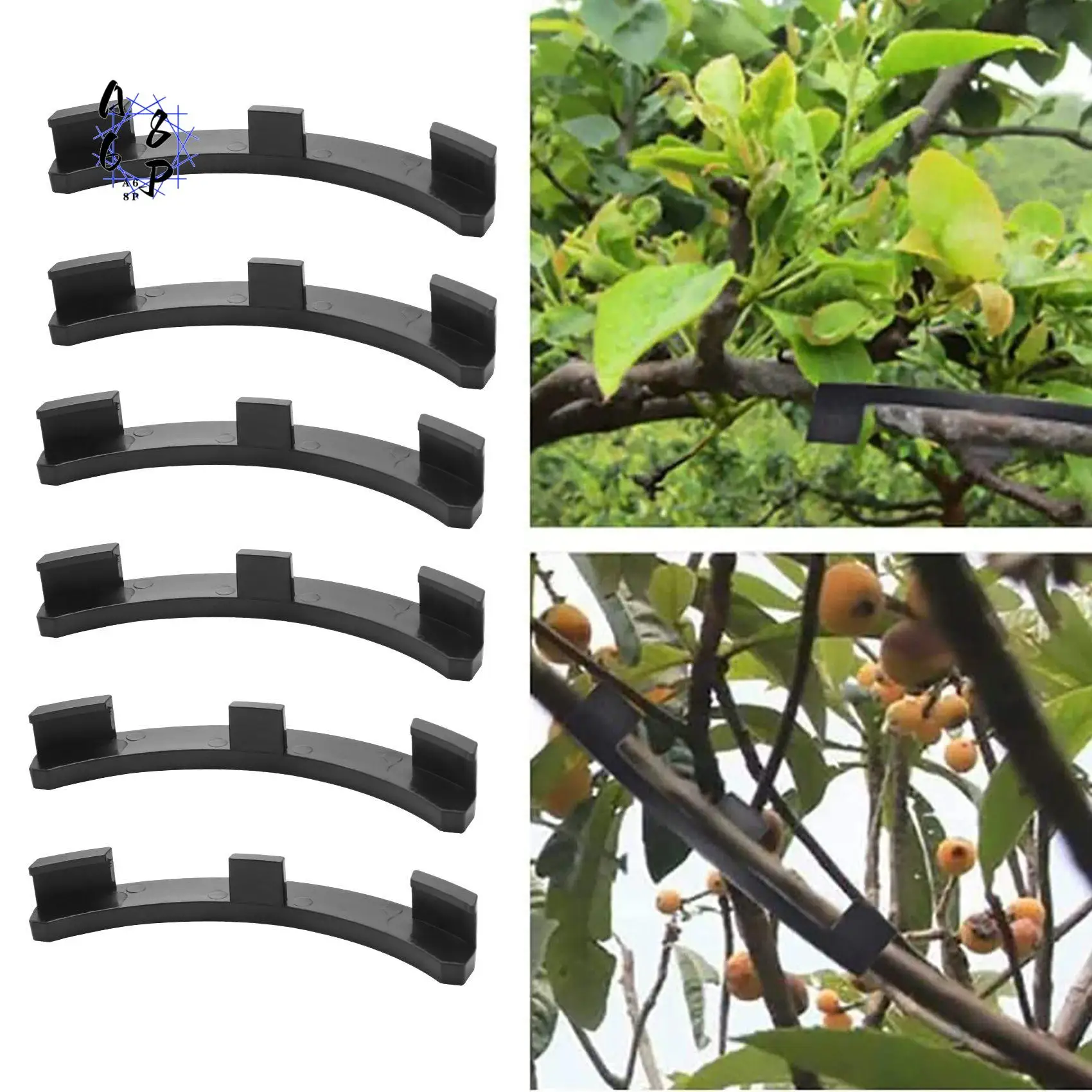 

A68P-Fruit Tree Shaper Branch Bender Plant Trainer Bending Clips Twig Clamps Bonsai Shaped Twig Clip Bending Tool