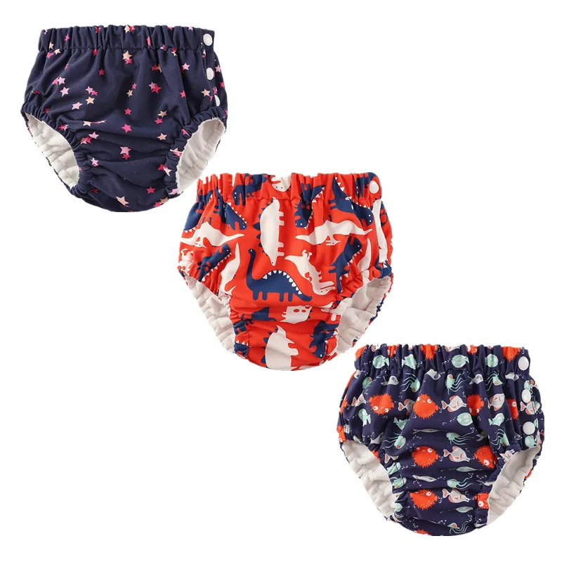 3 قطعة/الوحدة حفاضات السباحة المقاومة للماء المعاد تدويرها وقابلة لإعادة الاستخدام وقابلة للغسل #5