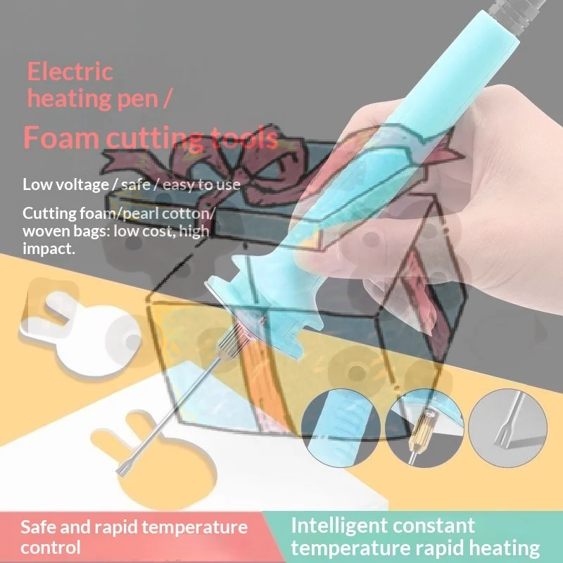

【CCA】1 комплект: Набор инструментов для резки горячей проволокой (DIY) с адаптером, для резки пенопласта 50/100 мм, электрический пенорез-ручка