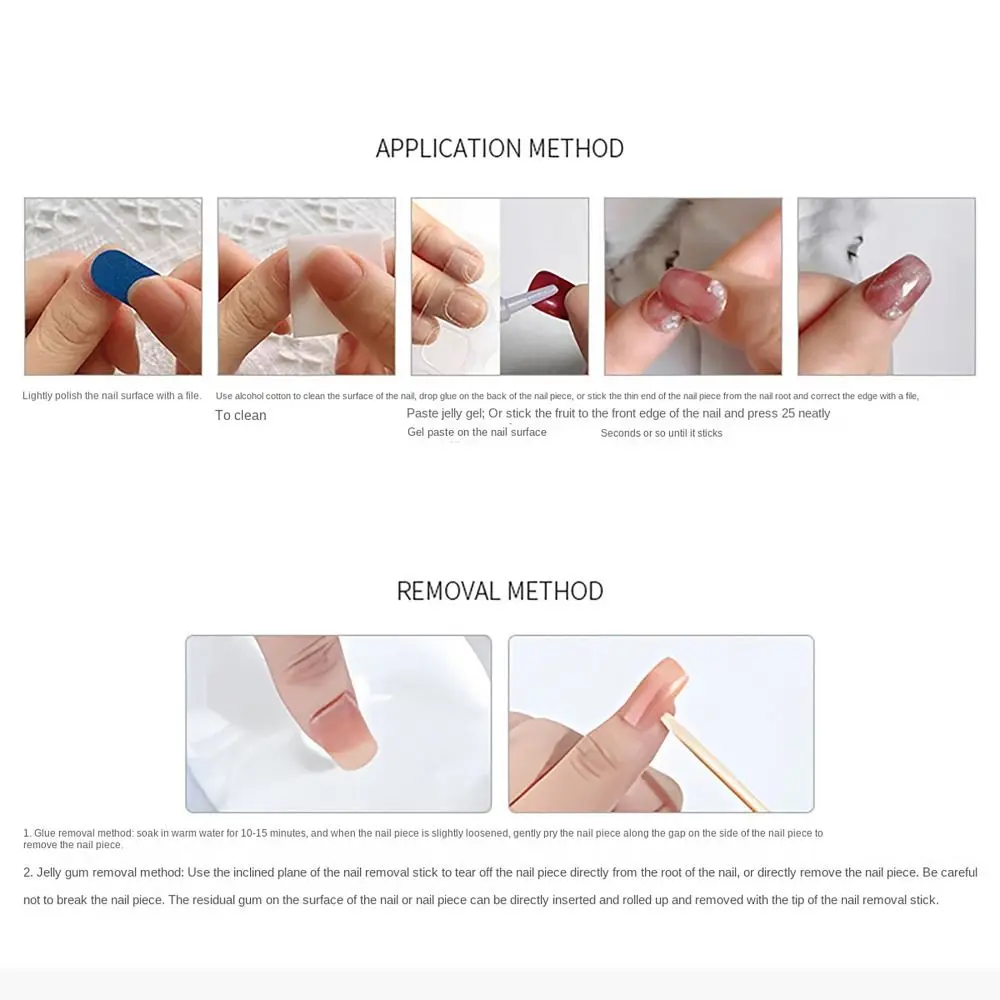 24 stks/doos Cat Eye Bloem Liefde Valse Nagel Franse Gouden Lijnen Glitter Fake Nail Aurora Blur Volledige Dekking Nail Tips voor Vrouwen Meisje