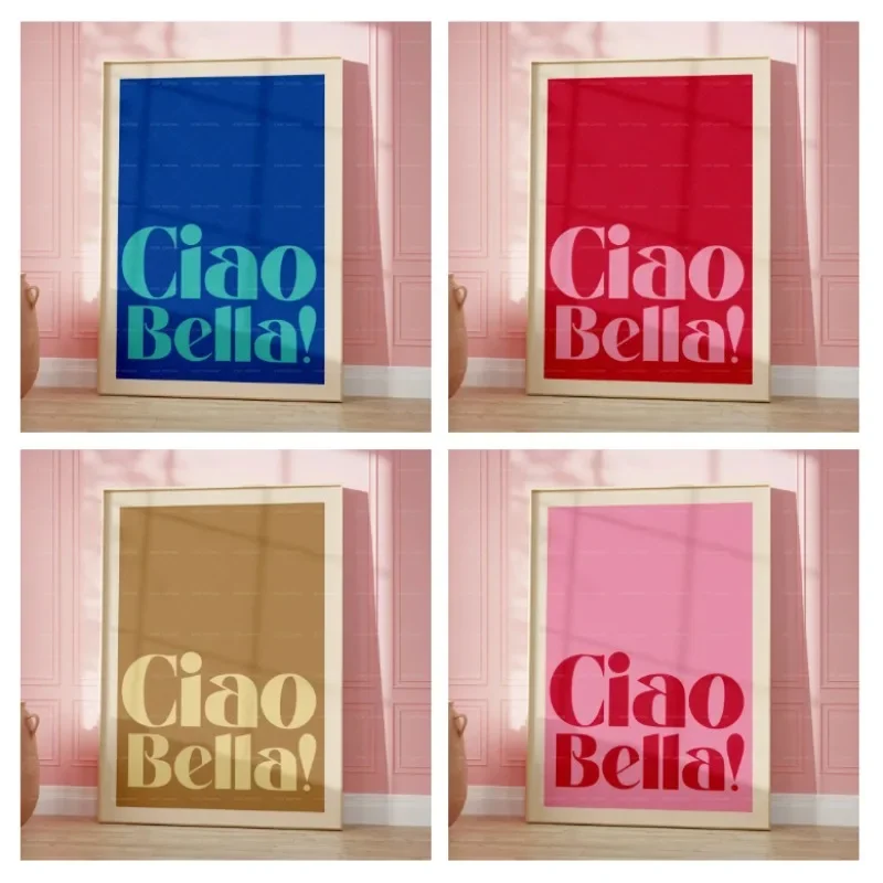 Inspired Ciao Bella Concert Music Lyrics Gig Indie Rock Gift Wall Art Canvas Painting Posters For Living Room Home Decor