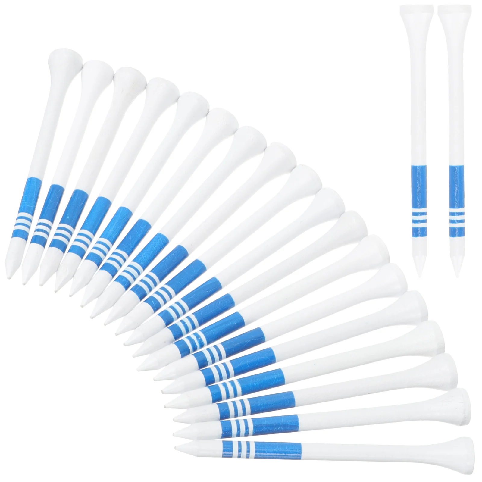 

50Pcs Golf Tees Wood Golfs Pegs Strong Practical Convenient Golfs Ball Holders Golfing Training Accessories Golfing Spikes