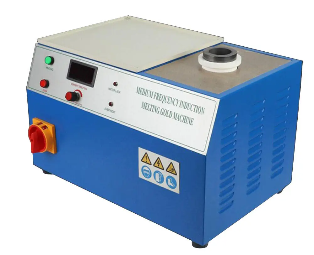 Medium Frequency Induction Gold Melting Furnace, Jewelry Melting Tool, 220V, 2kg