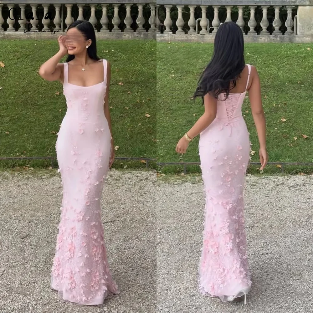 

Clara Custom Flower Sleeveless Off-shoulder Fishtail Elegant and Chic Luxury Evening Dresses 2025 Party Dress Woman Women's Prom