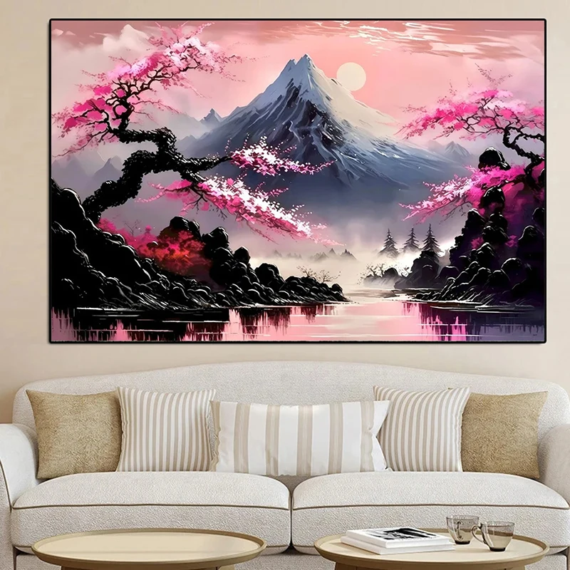 Japanese Landscape Poster Canvas Painting Print Wall Art Picture Bar Cafe Vintage Home Room Decor Aesthetic Mural Gift Frameless