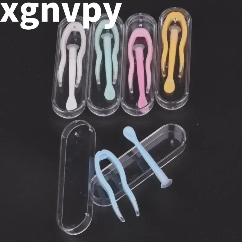 Xgnvpy One Silicone Clamp Drink Contact Lens Wear Clamp Bar Group Box Matching Supplies Set Glasses Set Beauty