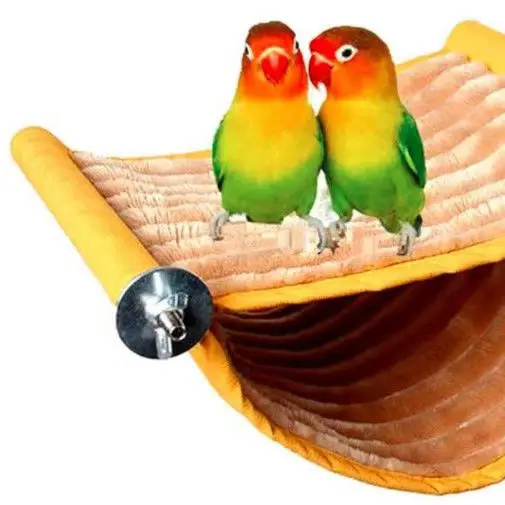 

Гамак для попугаев и волнистых попугайчиков, подвесное всесезонное спальное место в виде бутона пиона для домашнего использования, с вентиляцией, качели для птичьей клетки