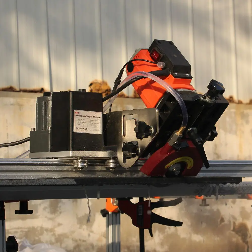 

TLF Self Propelled Granite Stone Cutting Machine 45 Degree Mitre Angle Tile Cut for Tile