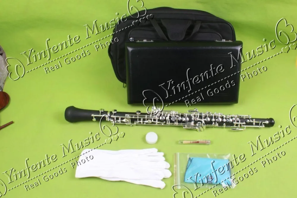 

High-class C key semiautomatic oboe, C Key oboe composite wood oboe #9862