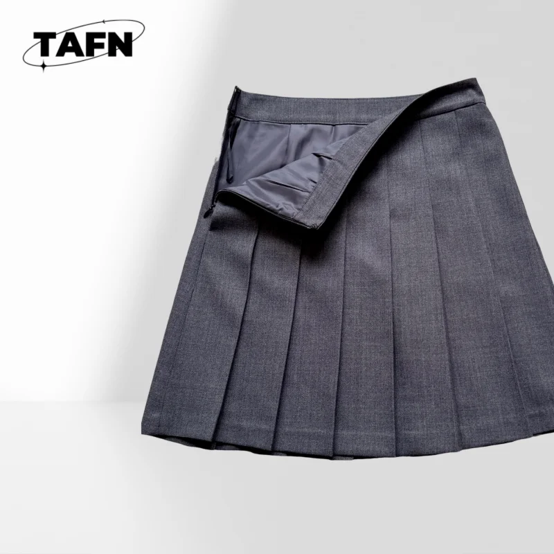 Damska spódniczka mini w kształcie litery A, z wysokim stanem, codzienna, w estetycznym stylu AH1619