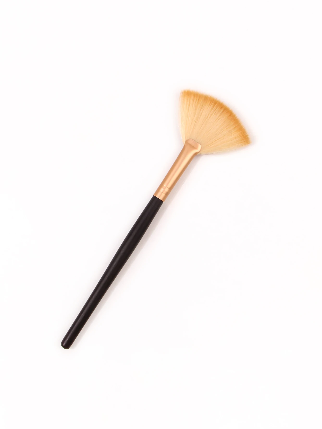 1ชิ้นแปรงกลอสทรงสูงรูปพัดสำหรับตาและจมูกแปรงกวาดผง kuas Rias ขนนุ่มรูปพัดลม