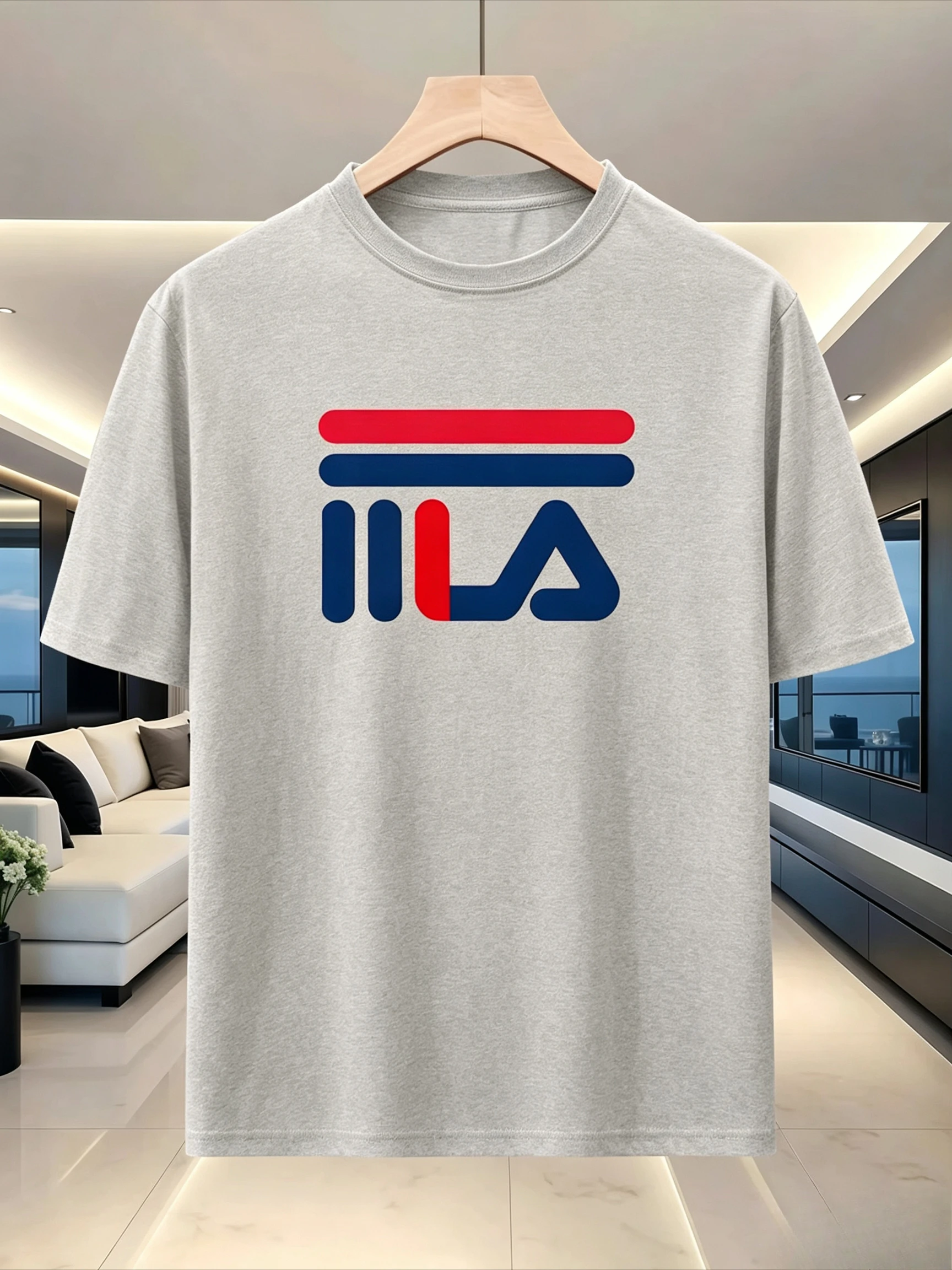 Men's and Women's Summer Sports Short-sleeved T-shirts  Summer Quick-drying Sports T-shirts Breathable Trendy Printed T-shirts