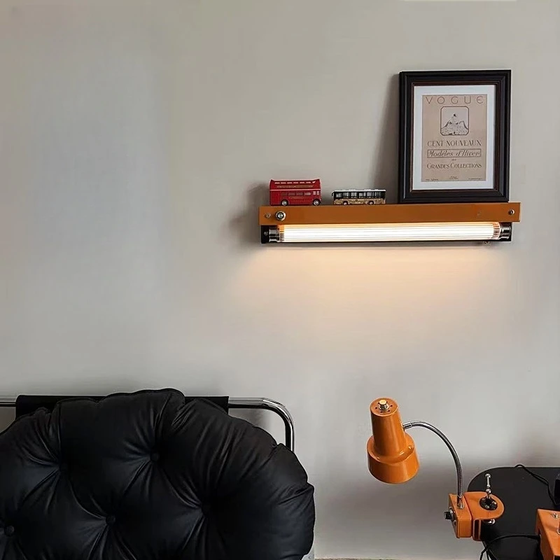 

Mordern Orange Iron LED Wall Lamp Warm Light Sconce White Light Natural Light for Living Rooms Kitchens Bedrooms Dining Roo