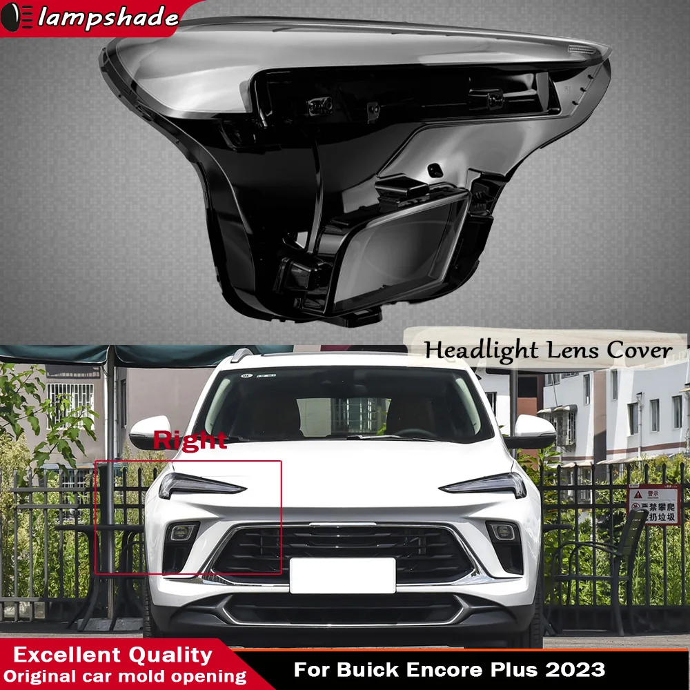 For Buick Encore Plus 2023 Car Front Headlight Lens Cover Clear Car Headlamp Glass Transparent Headlight Mask Lamp Auto Tools