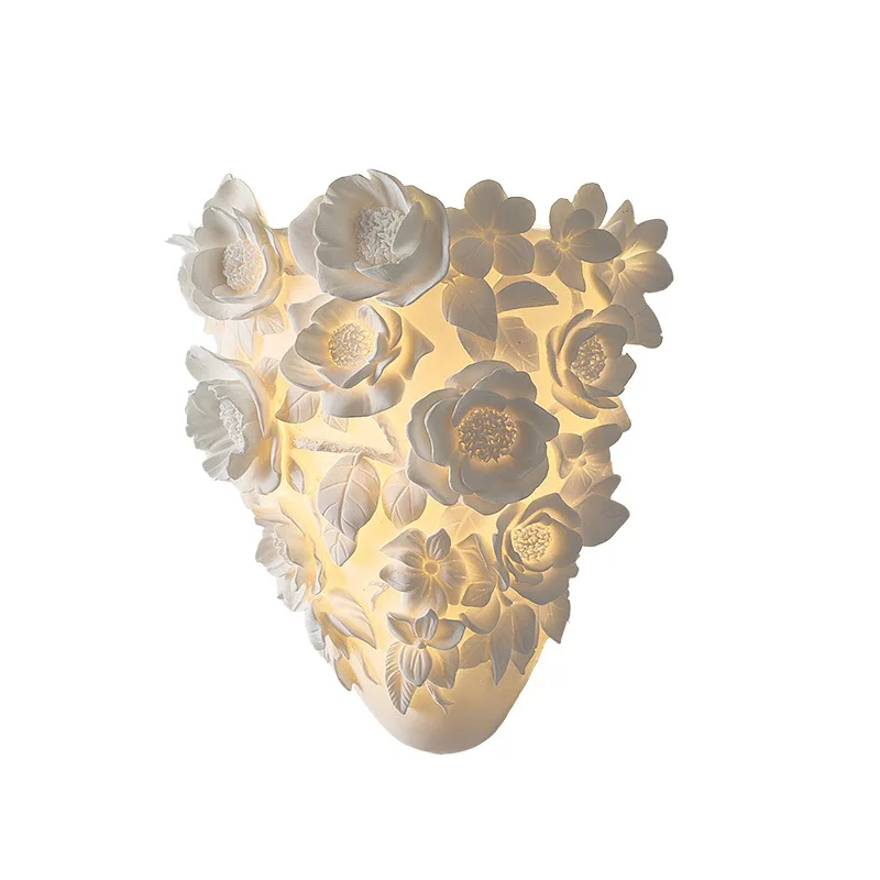 

New French wall lamp original carved living room bedroom background wall hotel private room aisle antique wall lamp