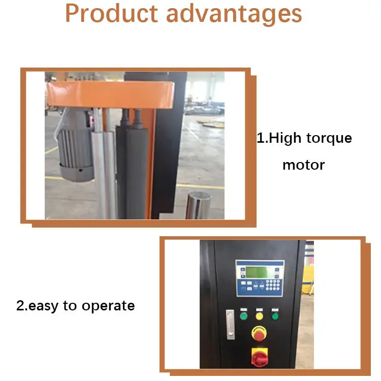 Small Former Cable Coil Paper Roll Wheel Tire Wrapping Machine Round Roll Stretch Film Wrapper Mini Pallet Reel Packing Machine