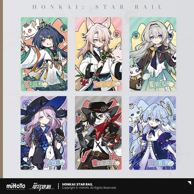Sunsyea Honkai Star Rail Official Merch miHoYo Original Authentic XBDMM 5 Series Acrylic Stand Badge Card Keychain Robin