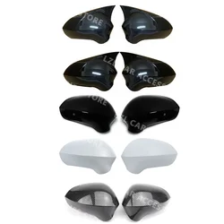 Add on / Replce Side RearView Mirror Cover Caps Black Carbon Look for Seat Leon MK2 1P facelift / Ibiza MK4 6J Exeo 3R 2008-2017