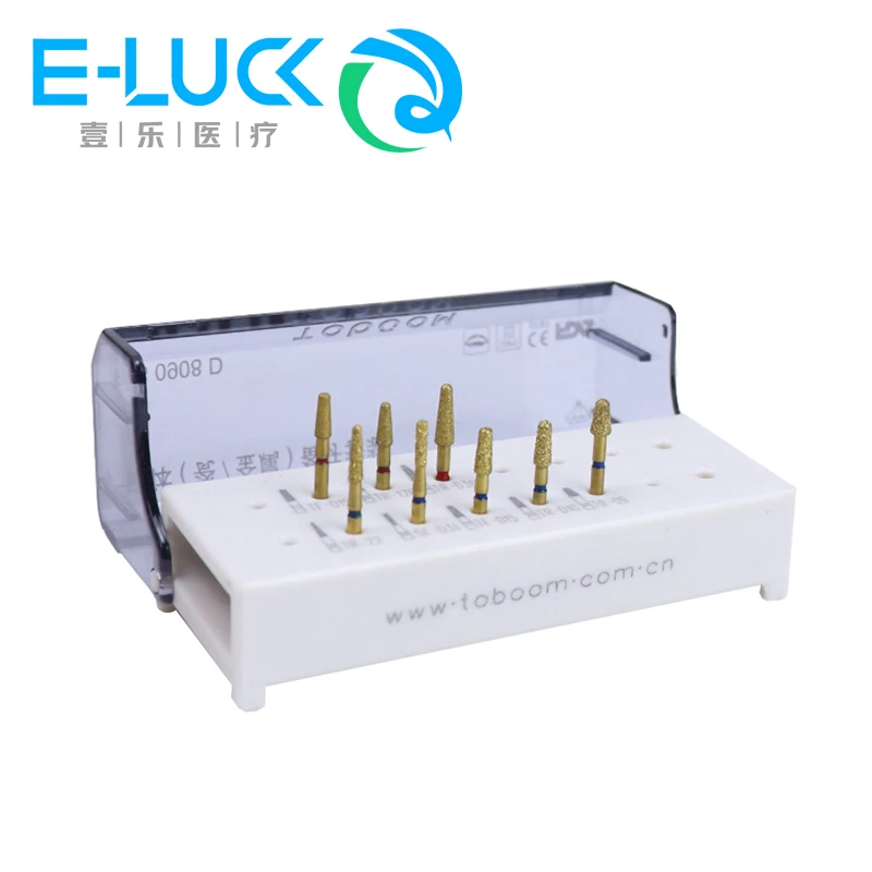 

Dental Preparation Burs Kit Diamond Bur Porcelain Veneer FG for Porcelain Alloy Inlay and Onlay FG0908D