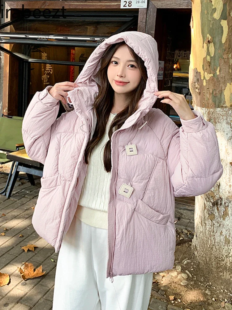 Cotton Hooded Short Down Jacket Female Winter Ropa Invierno Mujer Mainland China Chaqueta Nieve Mujer Casual Winter Coat Women